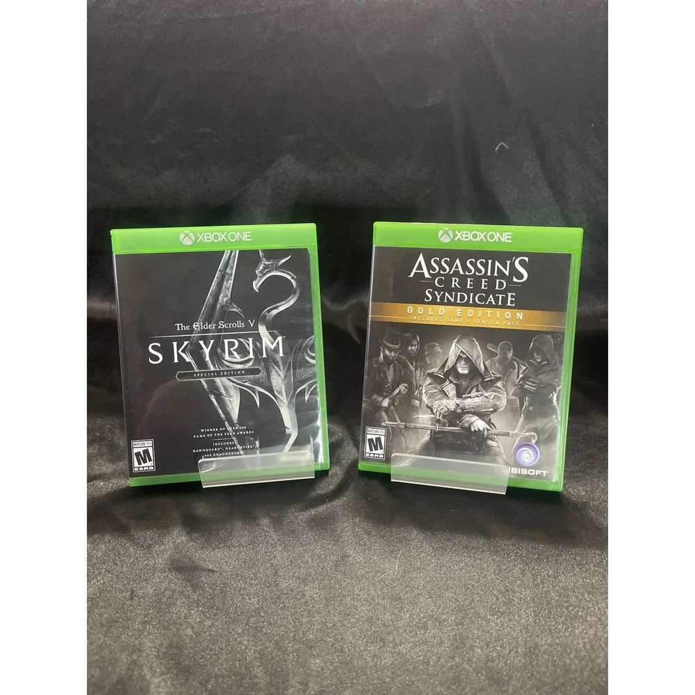 Xbox One Game Lot Fallout 4 Skyrim Tomb Raider Assassins Creed Syndicate Bundle